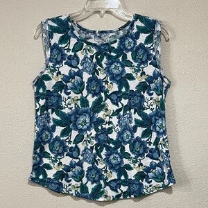 Ann Taylor Loft Floral Sleeveless Top